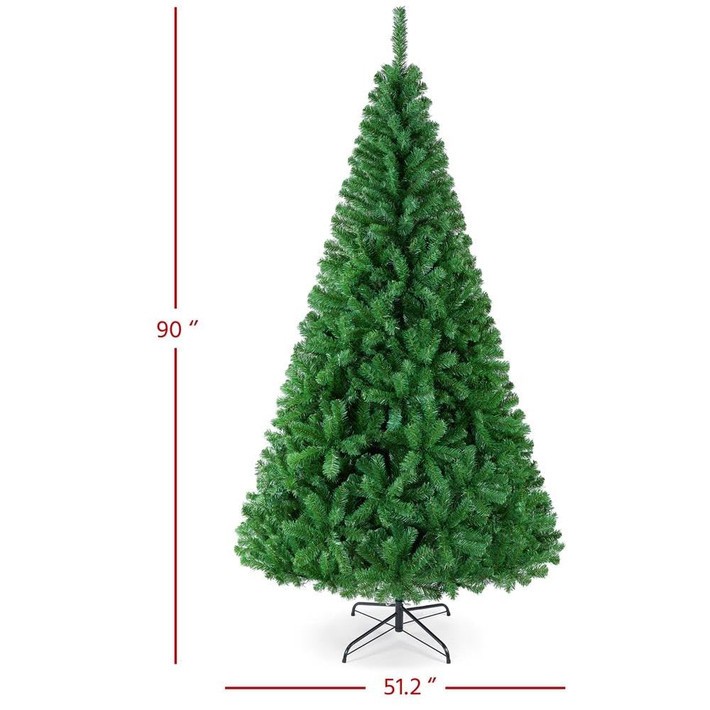 Yaheetech 4.5ft Artificial Christmas Tree, Realistic Premium Spruce Hinged Full Christmas Tree with 320 Branch Tips Holiday Xmas Tree W/Metal Hinges & Foldable Base for Home Party Office Decoration