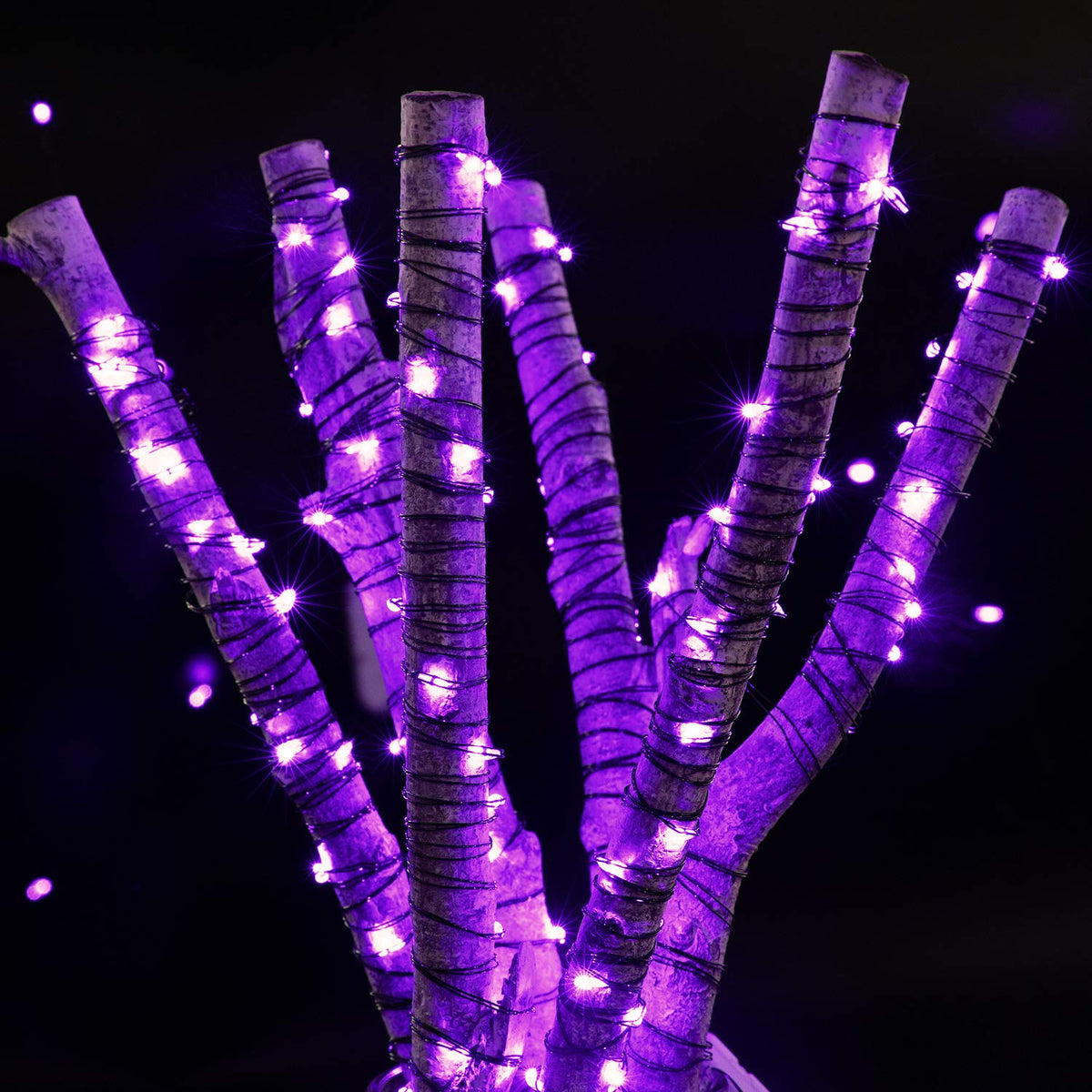 Brightown 12 Pack LED Fairy Lights Battery Operated String Lights - 7ft 20LED Waterproof Silver Wire Firefly Starry Moon Lights for DIY Crafts Wedding Table Centerpieces Party Bedroom Christmas