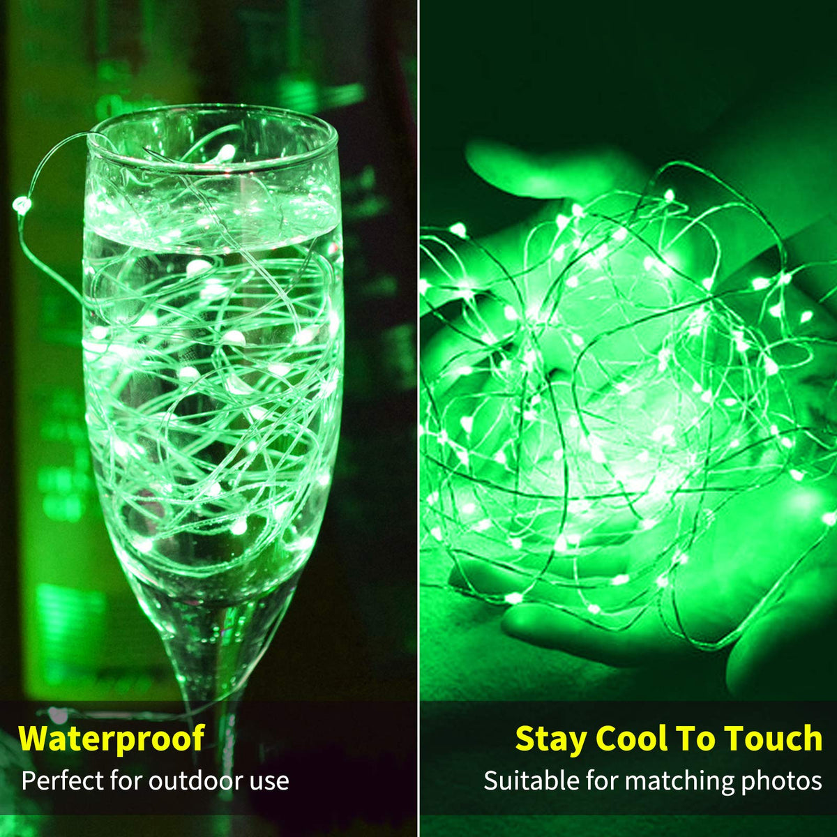 Brightown 12 Pack LED Fairy Lights Battery Operated String Lights - 7ft 20LED Waterproof Silver Wire Firefly Starry Moon Lights for DIY Crafts Wedding Table Centerpieces Party Bedroom Christmas