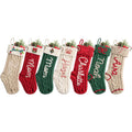 Custom Christmas Stocking，Personalized Stockings for Christmas，18' Large Knitted Christmas Stocking，Suitable for Fireplace, Stairs, Xmas Tree, Bedroom Decorations