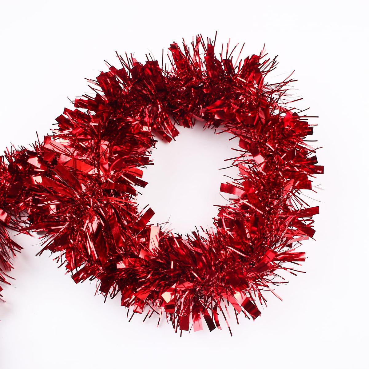 33FT Christmas Tinsel Garland,Silvery Shiny Metallic Foil Decorations for Parade Floats, Halloween, Christmas Tree, New Year Parties,Birthday Party,Indoor and Outdoor Disco Party Supplies