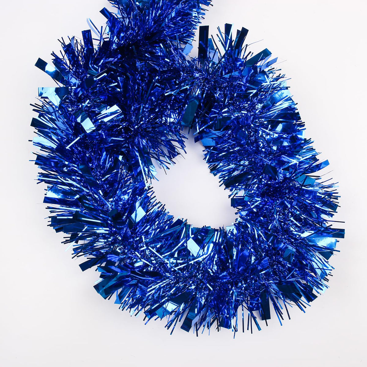 33FT Christmas Tinsel Garland,Silvery Shiny Metallic Foil Decorations for Parade Floats, Halloween, Christmas Tree, New Year Parties,Birthday Party,Indoor and Outdoor Disco Party Supplies