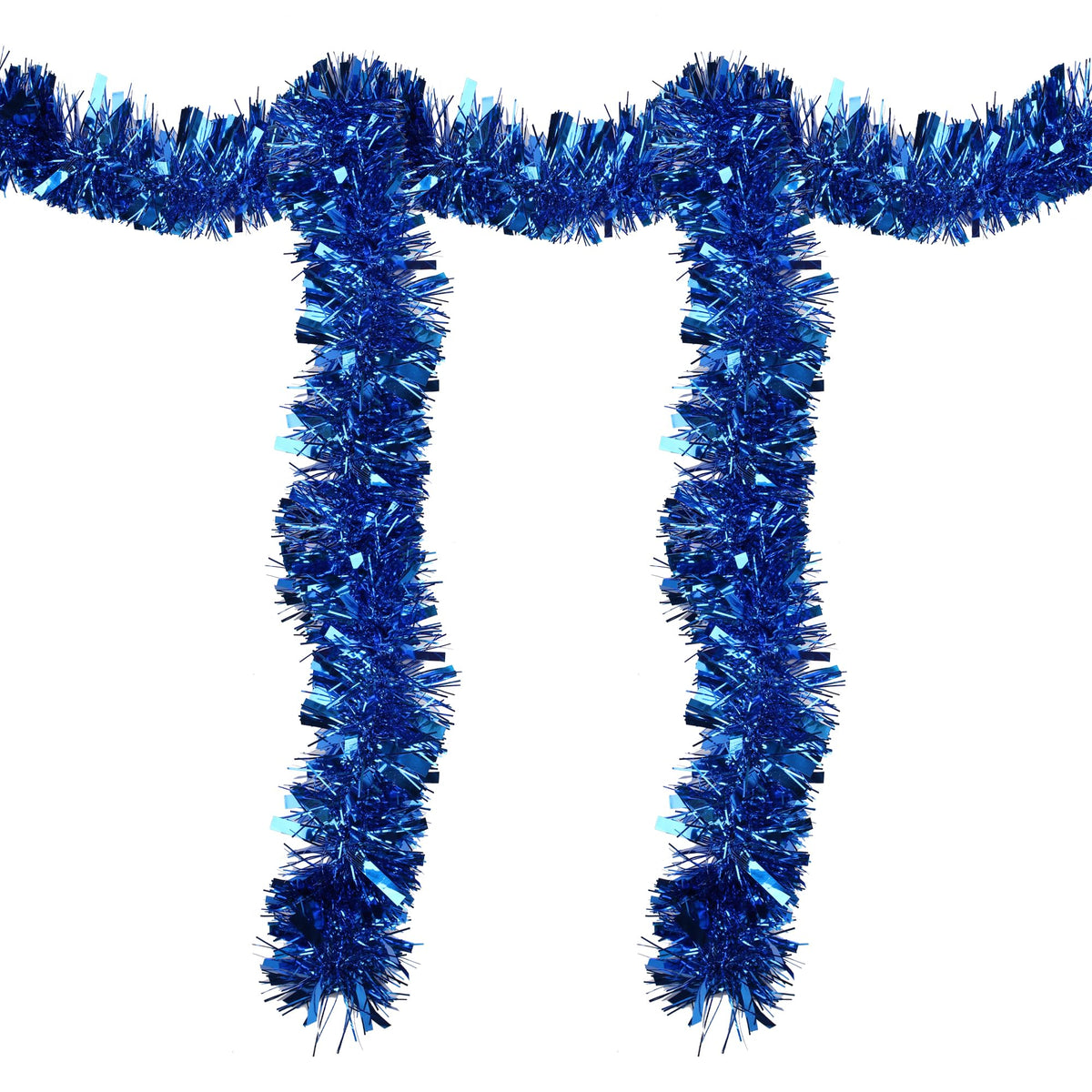 33FT Christmas Tinsel Garland,Silvery Shiny Metallic Foil Decorations for Parade Floats, Halloween, Christmas Tree, New Year Parties,Birthday Party,Indoor and Outdoor Disco Party Supplies