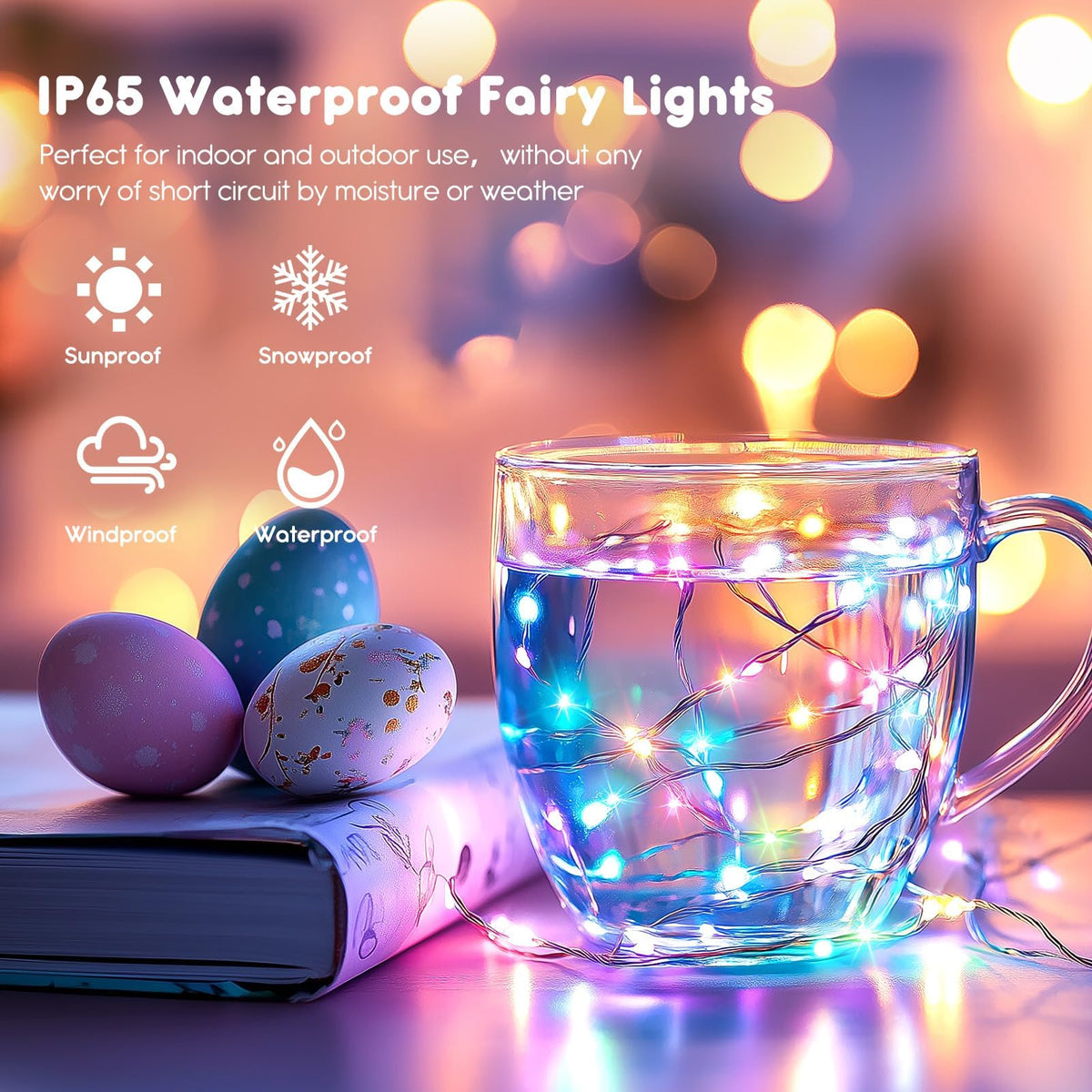 Brightown 12 Pack LED Fairy Lights Battery Operated String Lights - 7ft 20LED Waterproof Silver Wire Firefly Starry Moon Lights for DIY Crafts Wedding Table Centerpieces Party Bedroom Christmas