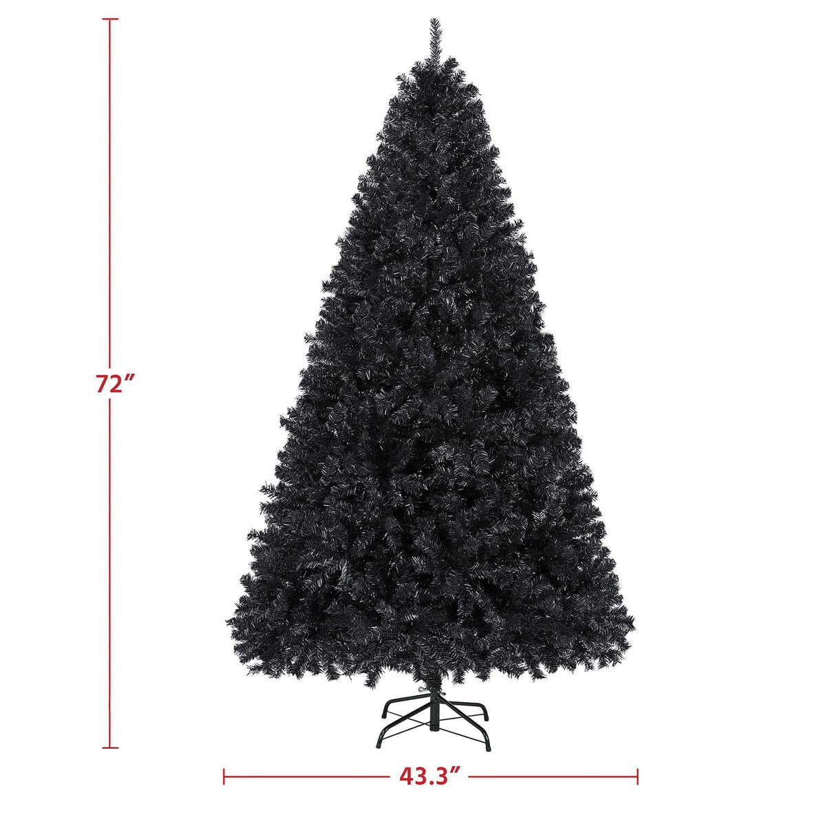 Yaheetech 4.5ft Artificial Christmas Tree, Realistic Premium Spruce Hinged Full Christmas Tree with 320 Branch Tips Holiday Xmas Tree W/Metal Hinges & Foldable Base for Home Party Office Decoration