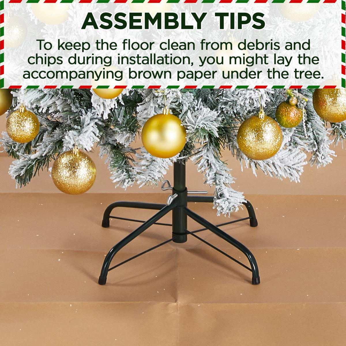 Yaheetech 4.5ft Artificial Christmas Tree, Realistic Premium Spruce Hinged Full Christmas Tree with 320 Branch Tips Holiday Xmas Tree W/Metal Hinges & Foldable Base for Home Party Office Decoration