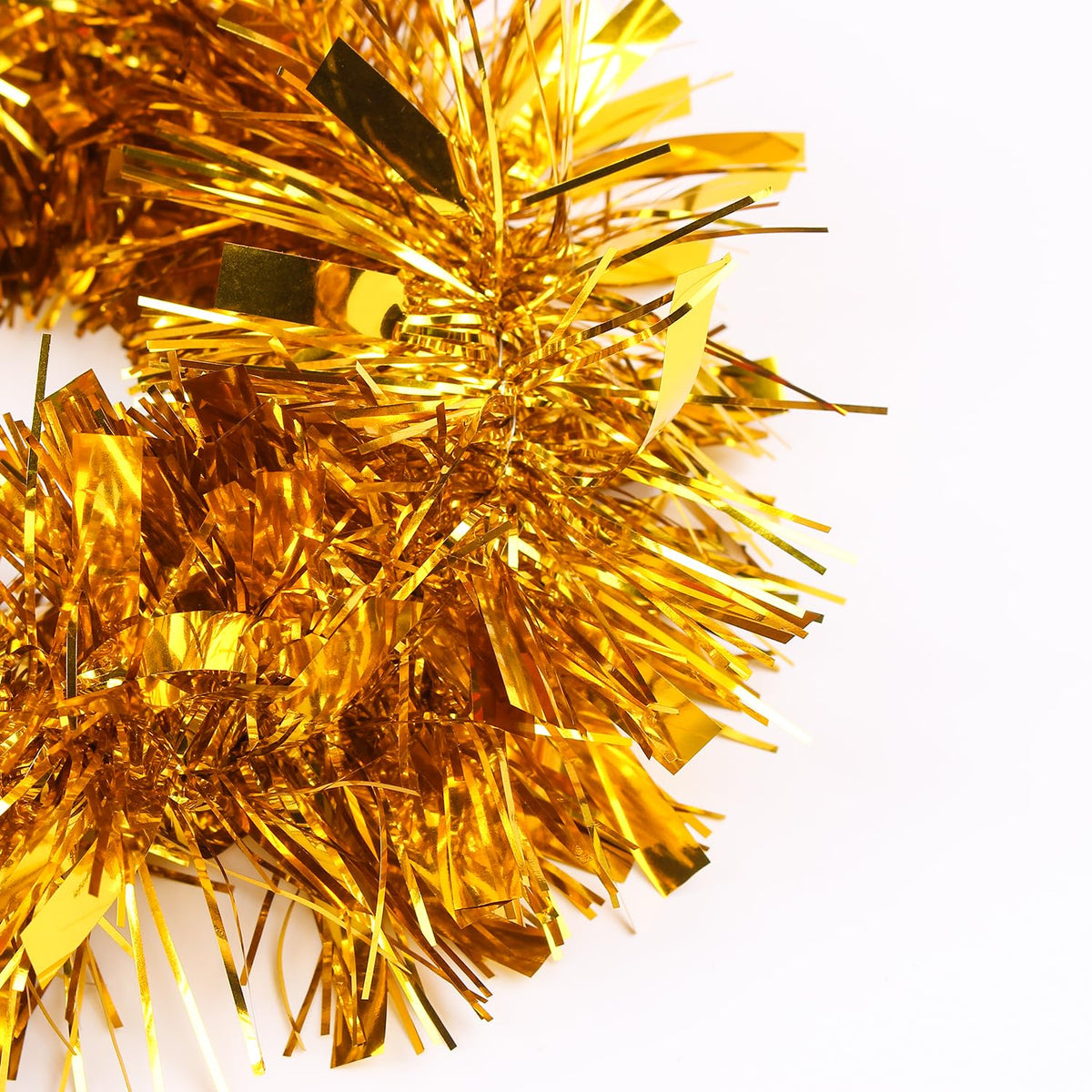 33FT Christmas Tinsel Garland,Silvery Shiny Metallic Foil Decorations for Parade Floats, Halloween, Christmas Tree, New Year Parties,Birthday Party,Indoor and Outdoor Disco Party Supplies