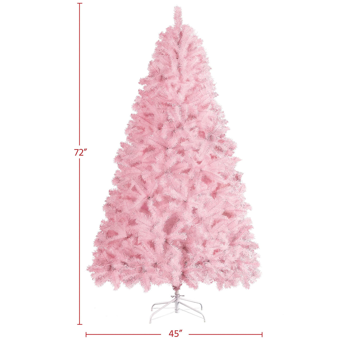 Yaheetech 4.5ft Artificial Christmas Tree, Realistic Premium Spruce Hinged Full Christmas Tree with 320 Branch Tips Holiday Xmas Tree W/Metal Hinges & Foldable Base for Home Party Office Decoration