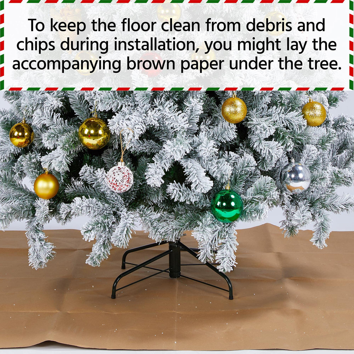 Yaheetech 4.5ft Artificial Christmas Tree, Realistic Premium Spruce Hinged Full Christmas Tree with 320 Branch Tips Holiday Xmas Tree W/Metal Hinges & Foldable Base for Home Party Office Decoration