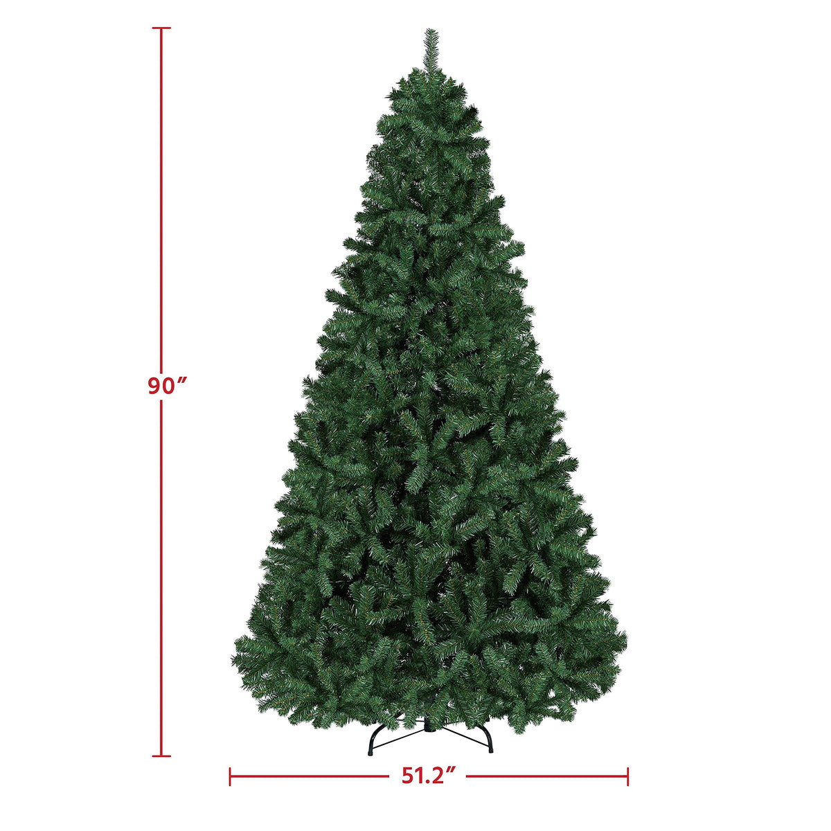 Yaheetech 4.5ft Artificial Christmas Tree, Realistic Premium Spruce Hinged Full Christmas Tree with 320 Branch Tips Holiday Xmas Tree W/Metal Hinges & Foldable Base for Home Party Office Decoration